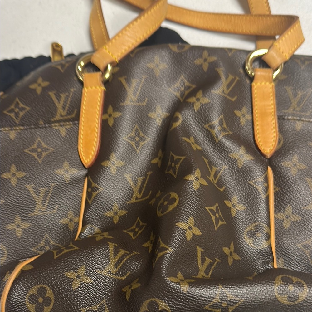 Louis Vuitton Brown and Tan Monogram Handbag